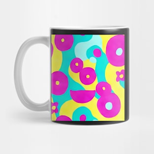 Large scale abstract 70s style seamless pattern Mug